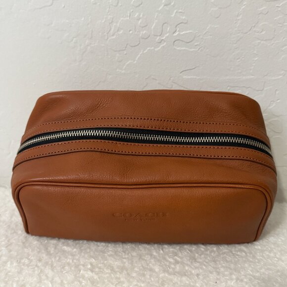 COACH Weekend Travel Kit Pouch, Saddle color - Picture 10 of 13